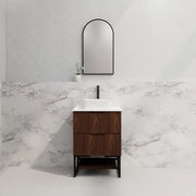 ABS Riva - Riva Bali Freestanding Vanity 600mm - Brown Oak - Aqualux Bathrooms