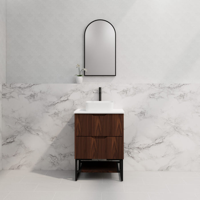 Riva Bali Freestanding Vanity 600mm - Brown Oak