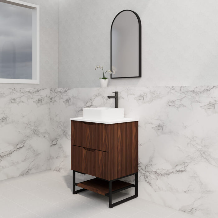 Riva Bali Freestanding Vanity 600mm - Brown Oak