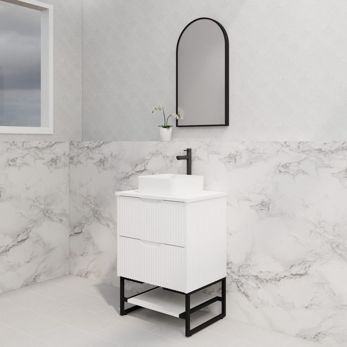 Riva Bali Freestanding Vanity 600mm - Matt White