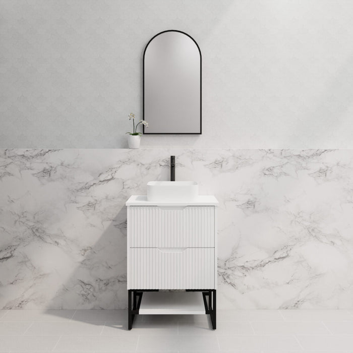 Riva Bali Freestanding Vanity 600mm - Matt White