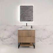 ABS Riva - Riva Bali Freestanding Vanity 750mm - American Oak - Aqualux Bathrooms