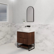 ABS Riva - Riva Bali Freestanding Vanity 750mm - Brown Oak - Aqualux Bathrooms