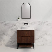 ABS Riva - Riva Bali Freestanding Vanity 750mm - Brown Oak - Aqualux Bathrooms