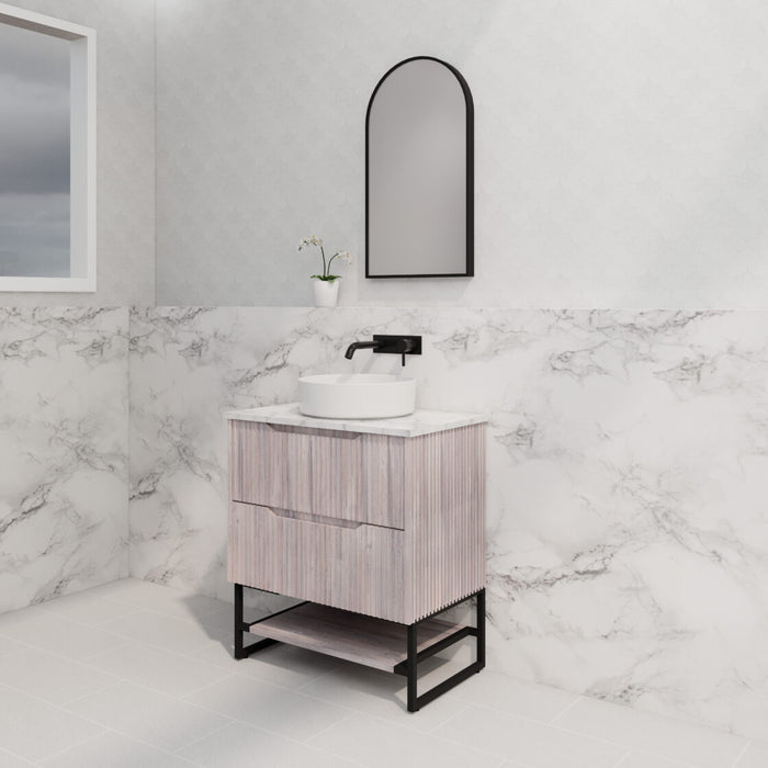 Riva Bali Freestanding Vanity 750mm - Matt White