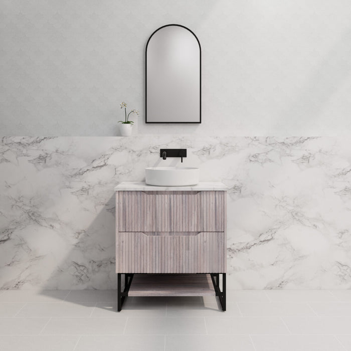 Riva Bali Freestanding Vanity 750mm - Matt White