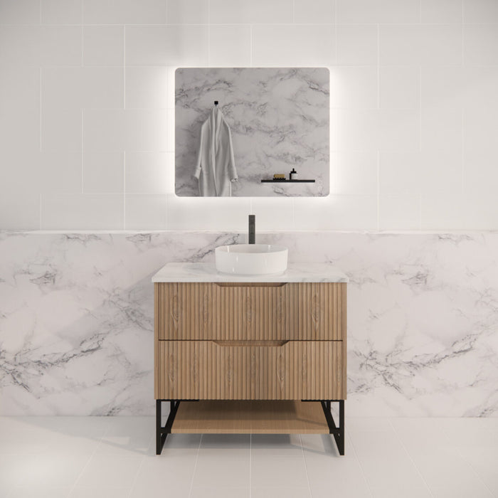 Riva Bali Freestanding Vanity 900mm - American Oak