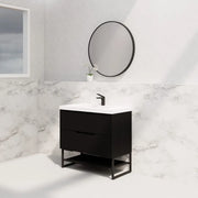 ABS Riva - Riva Bali Freestanding Vanity 900mm - Matt Black - Aqualux Bathrooms
