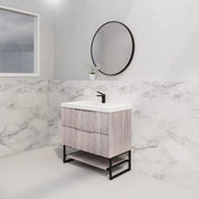 ABS Riva - Riva Bali Freestanding Vanity 900mm - White Oak - Aqualux Bathrooms