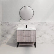 ABS Riva - Riva Bali Freestanding Vanity 900mm - White Oak - Aqualux Bathrooms