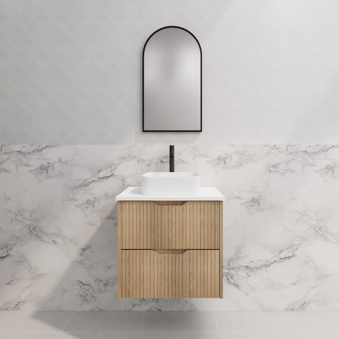 Riva Bali Wall Hung Vanity 600mm - American Oak