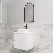 ABS Riva - Riva Bali Wall Hung Vanity 600mm - Matt White - Aqualux Bathrooms