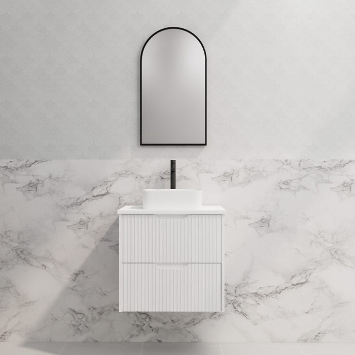 Riva Bali Wall Hung Vanity 600mm - Matt White