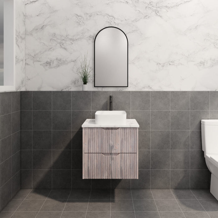 Riva Bali Wall Hung Vanity 600mm - White Oak