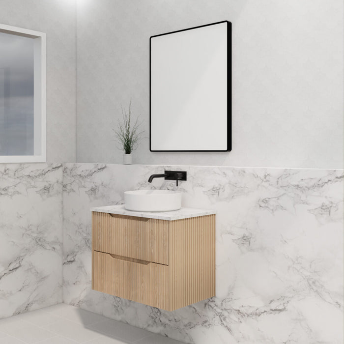 Riva Bali Wall Hung Vanity 750mm - American Oak