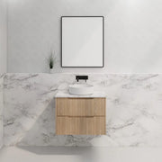 ABS Riva - Riva Bali Wall Hung Vanity 750mm - American Oak - Aqualux Bathrooms