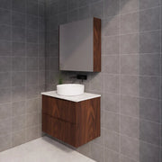 ABS Riva - Riva Bali Wall Hung Vanity 750mm - Brown Oak - Aqualux Bathrooms