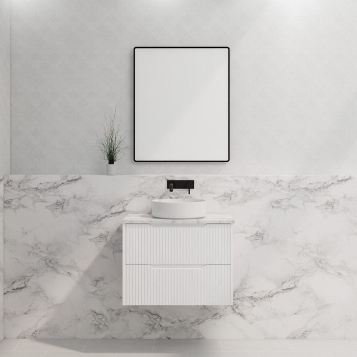 Riva Bali Wall Hung Vanity 750mm - Matt White