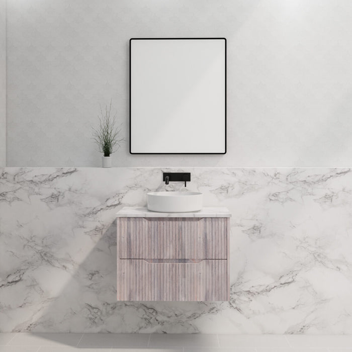 Riva Bali Wall Hung Vanity 750mm - White Oak