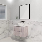 ABS Riva - Riva Bali Wall Hung Vanity 750mm - White Oak - Aqualux Bathrooms