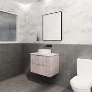 ABS Riva - Riva Bali Wall Hung Vanity 750mm - White Oak - Aqualux Bathrooms