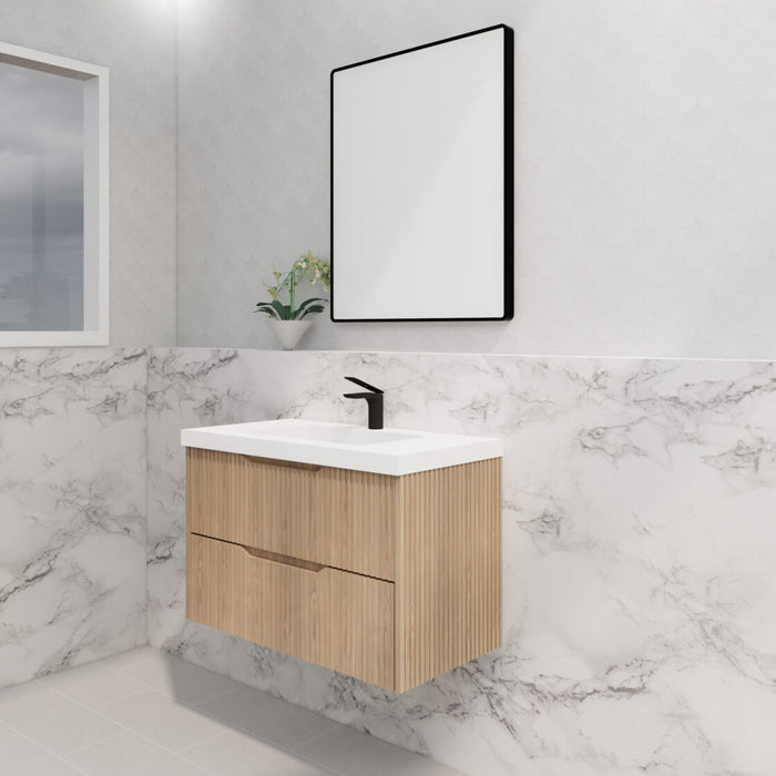 Riva Bali Wall Hung Vanity 900mm - American Oak