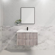 ABS Riva - Riva Bali Wall Hung Vanity 900mm - White Oak - Aqualux Bathrooms