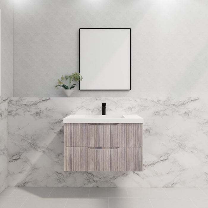 Riva Bali Wall Hung Vanity 900mm - White Oak