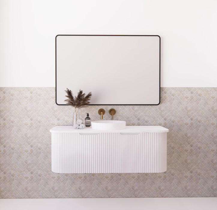 Riva Bergen Wall Hung Single Bowl Vanity 1200mm - Matt White