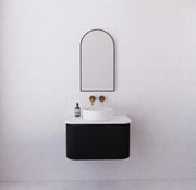 ABS Riva - Riva Bergen Wall Hung Vanity 750mm - Matte Black - Aqualux Bathrooms