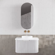 ABS Riva - Riva Bergen Wall Hung Vanity 750mm - Matte White - Aqualux Bathrooms
