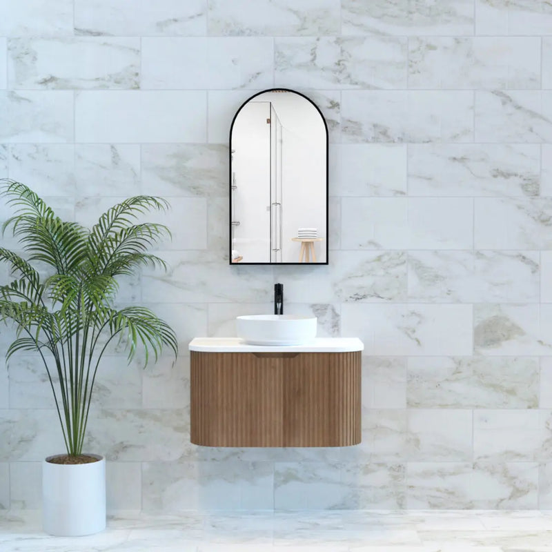 ABS Riva - Riva Bergen Wall Hung Vanity 750mm - Solid Timber - Aqualux Bathrooms