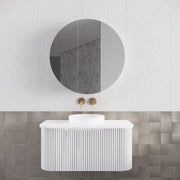 ABS Riva - Riva Bergen Wall Hung Vanity 900mm - Matte White - Aqualux Bathrooms