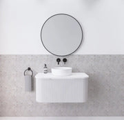 ABS Riva - Riva Bergen Wall Hung Vanity 900mm - Matte White - Aqualux Bathrooms