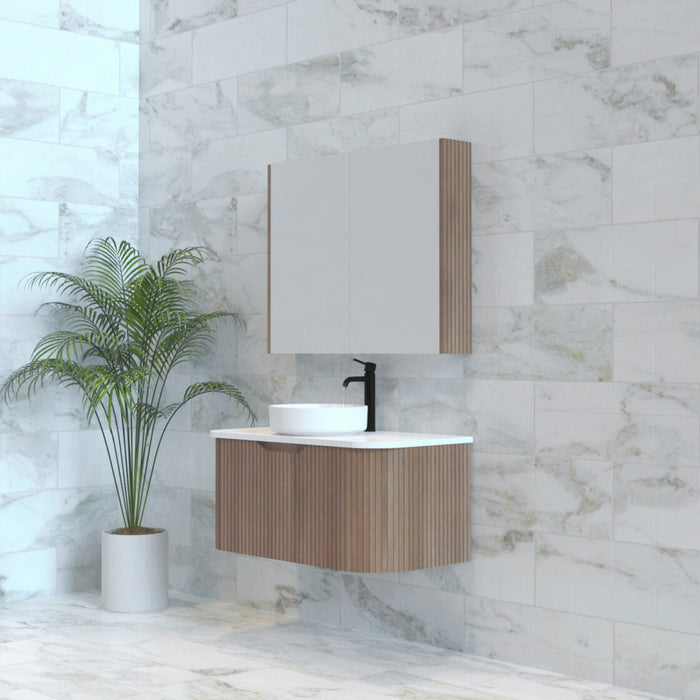 Riva Bergen Wall Hung Vanity 900mm - Solid Timber