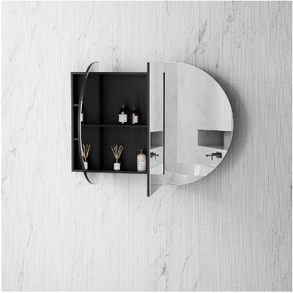 Otti Bondi Shaving Cabinet Black Oak 1200X750mm