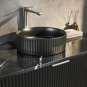 Avalon Wall Hung Vanity 1200 (Matte Black) - Aqualux Bathrooms- Poseidon