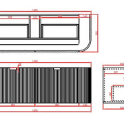Avalon Wall Hung Vanity 1500 (Matte Black/Double Bowl) - Aqualux Bathrooms- Poseidon