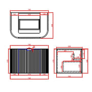 Avalon Wall Hung Vanity 750 (Matte White) - Aqualux Bathrooms- Poseidon