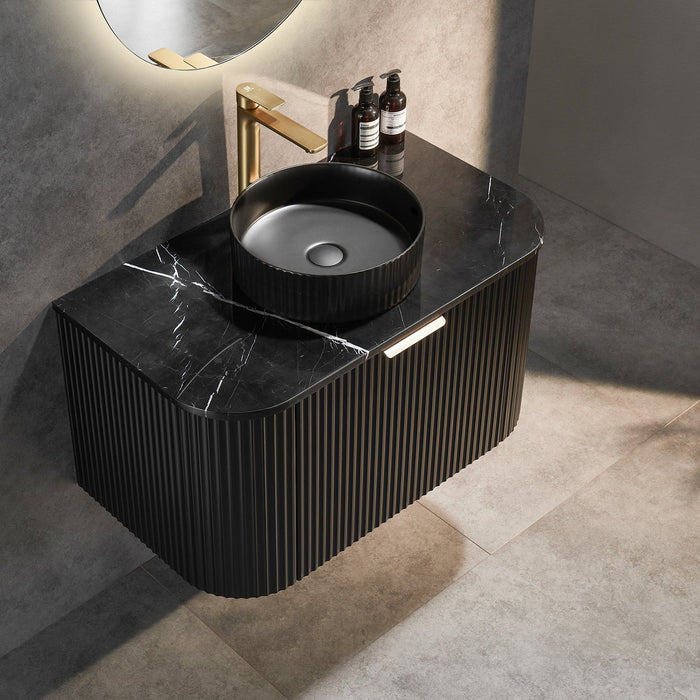 Avalon Wall Hung Vanity 750 (Matte Black)