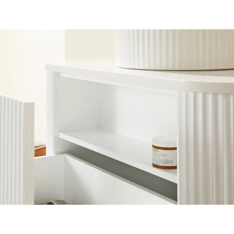 Avalon Wall Hung Vanity 750 (Matte White) - Aqualux Bathrooms- Poseidon