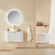 Avalon Wall Hung Vanity 750 (Matte White) - Aqualux Bathrooms- Poseidon