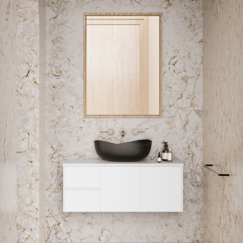 Brindabella Matte White 1200mm Single Bowl Wall Hung Vanity