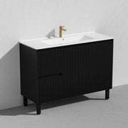 Brighton Freestanding Vanity 1200mm (Matte Black) - Aqualux Bathrooms- Poseidon