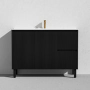 Brighton Freestanding Vanity 1200mm (Matte Black) - Aqualux Bathrooms- Poseidon