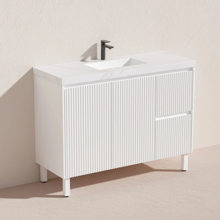 Brighton Freestanding Vanity 1200mm (Matte White)