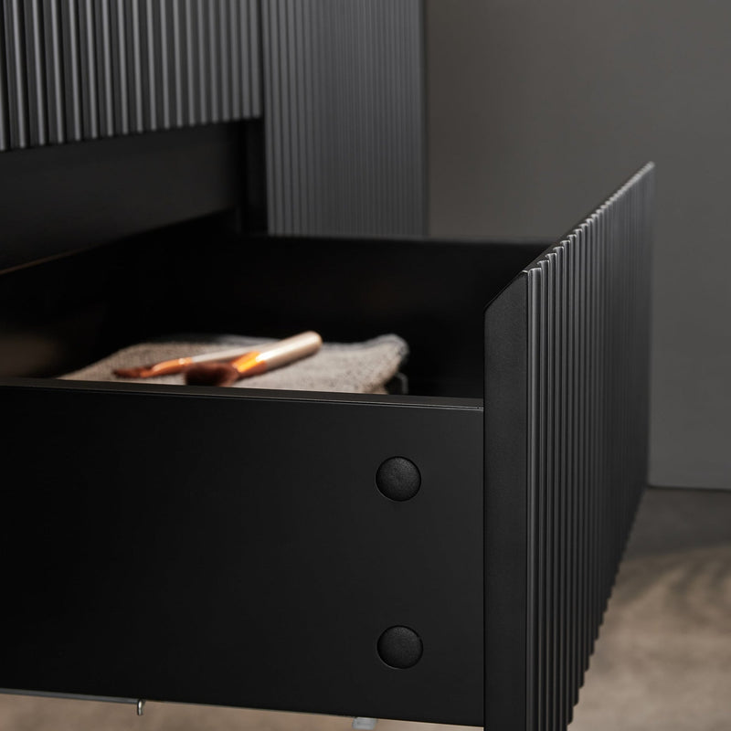 Brindabella Matte Black 1500mm Double Bowl Wall Hung Vanity
