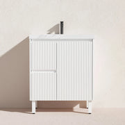 Brighton Freestanding Vanity 750mm (Matte White) - Aqualux Bathrooms- Poseidon