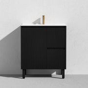 Brighton Freestanding Vanity 750mm (Matte Black) - Aqualux Bathrooms- Poseidon