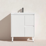 Brighton Freestanding Vanity 750mm (Matte White) - Aqualux Bathrooms- Poseidon